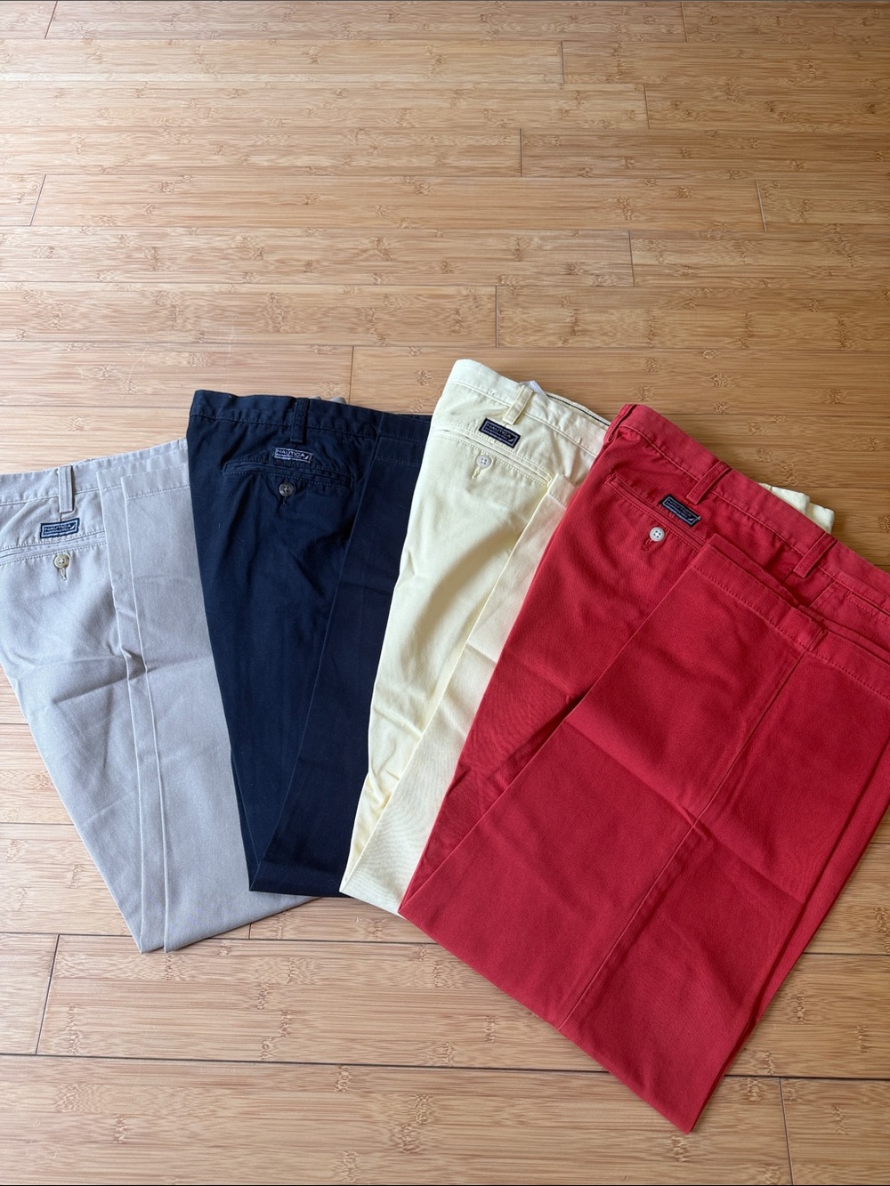 Nautica cotton chino pants size 38x30  bundle of 4
